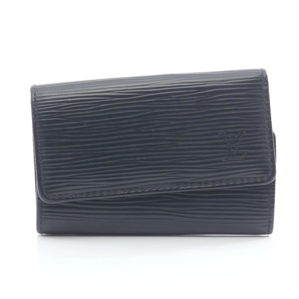 Louis Vuitton Multicles Wallet Epi Key Case Accessory Leather Noir Black